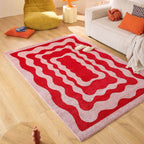 Groovy - Tapis D'Intérieur - Polypropylène - Rouge