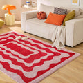 Groovy - Tapis D'Intérieur - Polypropylène - Rouge
