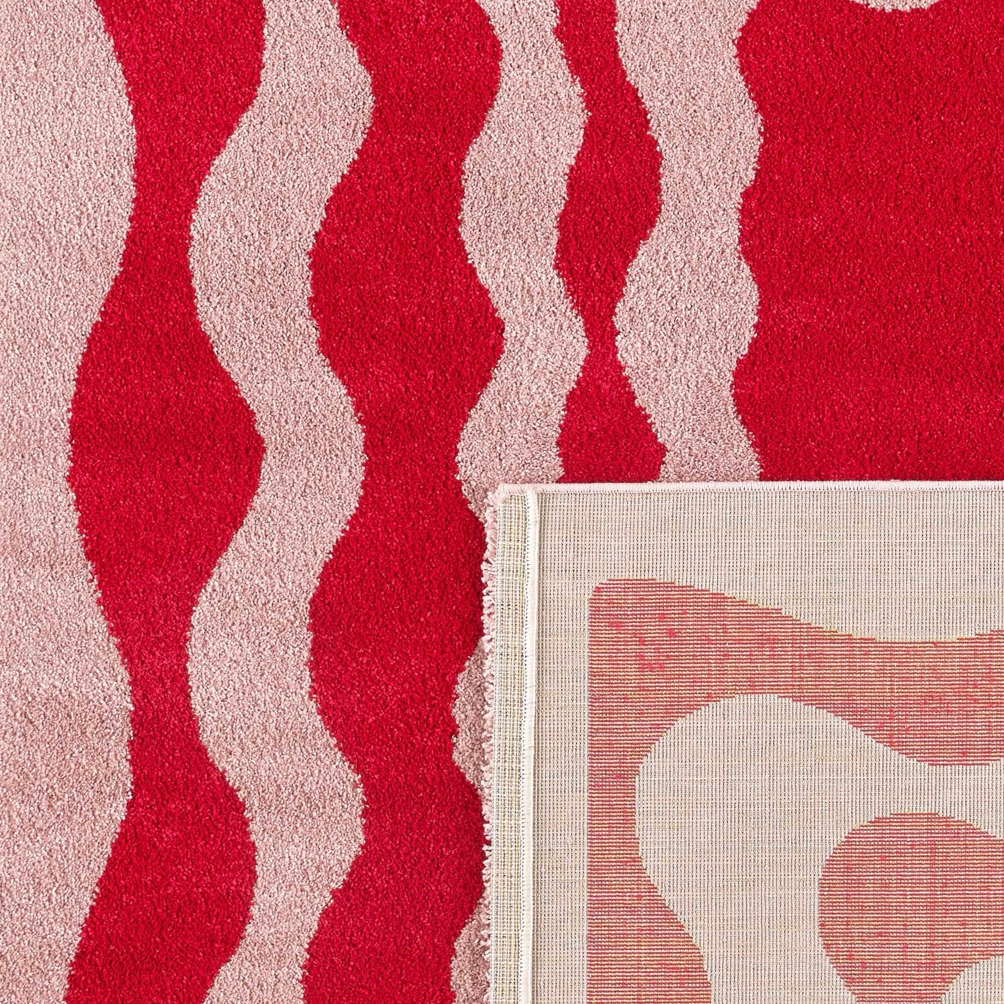 Groovy - Tapis D'Intérieur - Polypropylène - Rouge