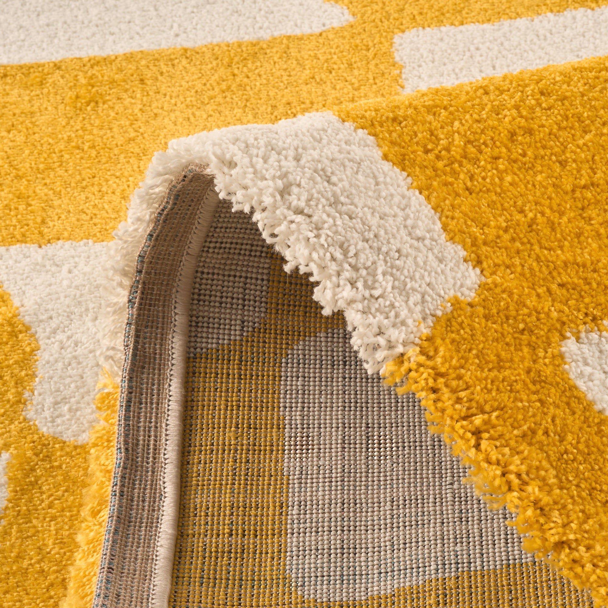 Groovy - Tapis D'Intérieur - Polypropylène - Jaune