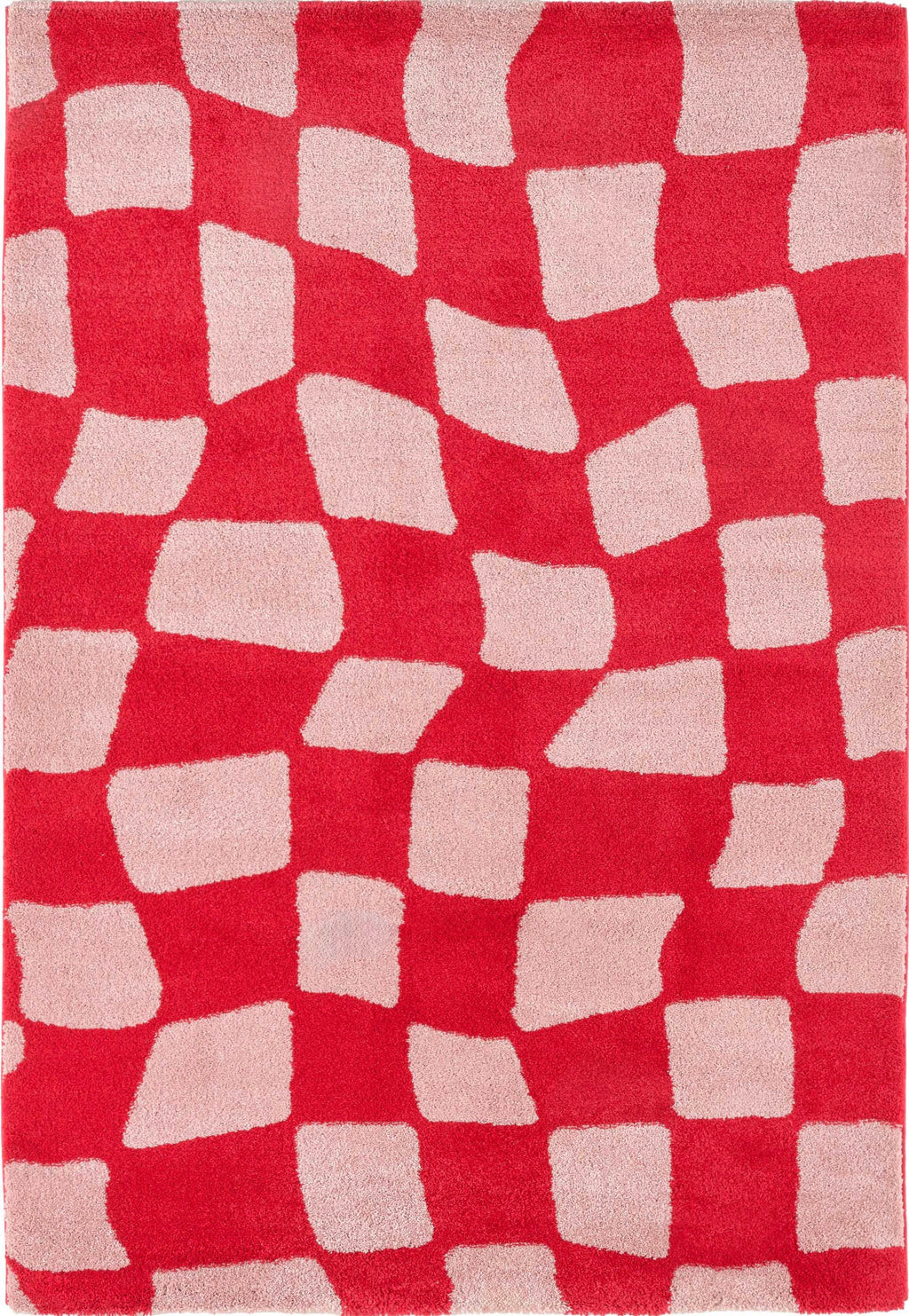 Groovy - Tapis D'Intérieur - Polypropylène - Rouge