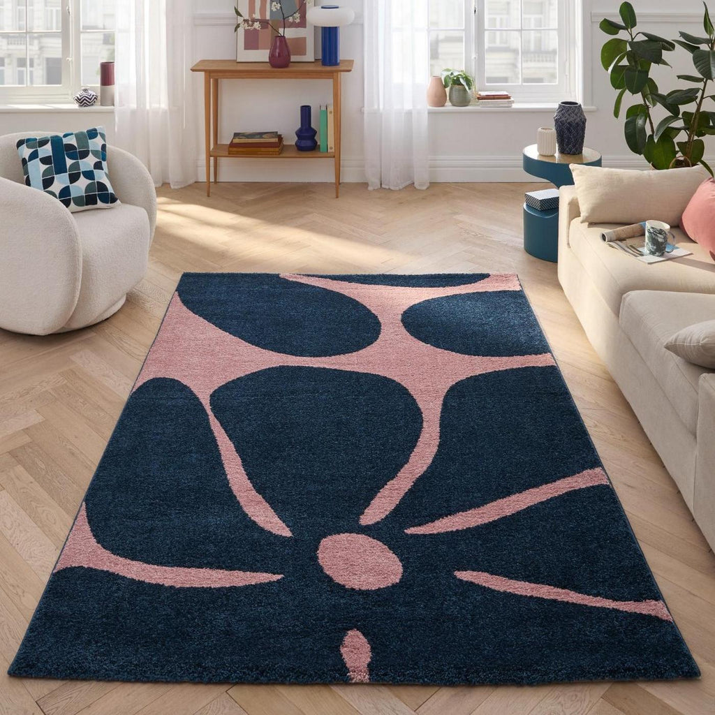 Groovy - Tapis D'Intérieur - Polypropylène - Bleu