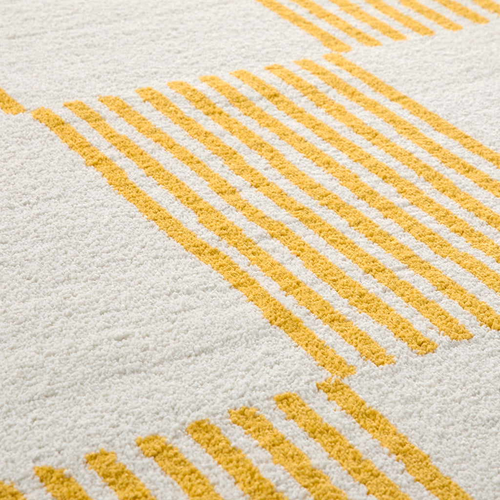 Groovy - Tapis D'Intérieur - Polypropylène - Jaune