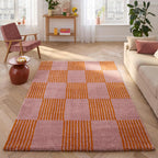 Groovy - Tapis D'Intérieur - Polypropylène - Orange