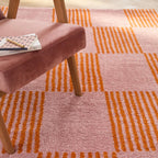 Groovy - Tapis D'Intérieur - Polypropylène - Orange