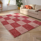 Groovy - Tapis D'Intérieur - Polypropylène - Rouge