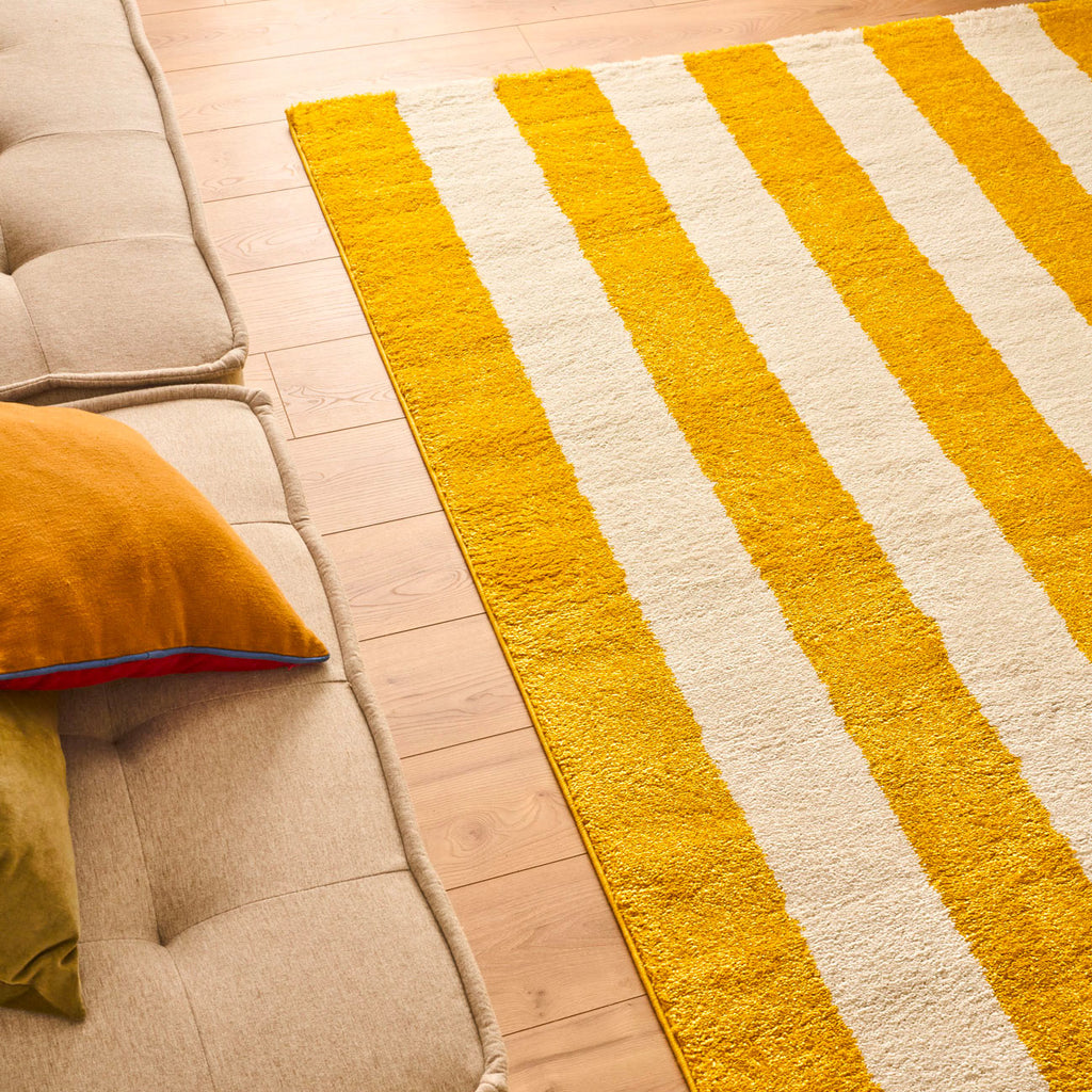 Groovy - Tapis D'Intérieur - Polypropylène - Jaune