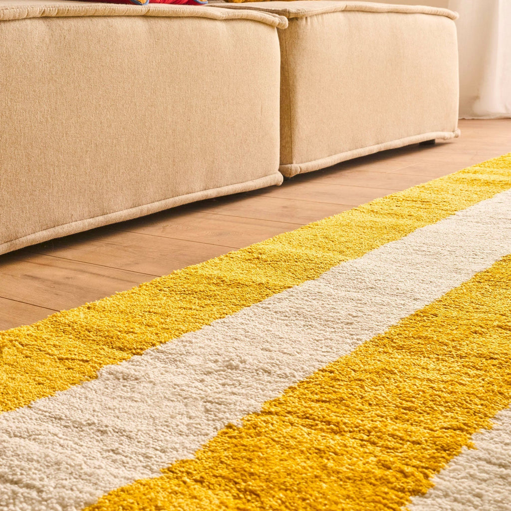 Groovy - Tapis D'Intérieur - Polypropylène - Jaune