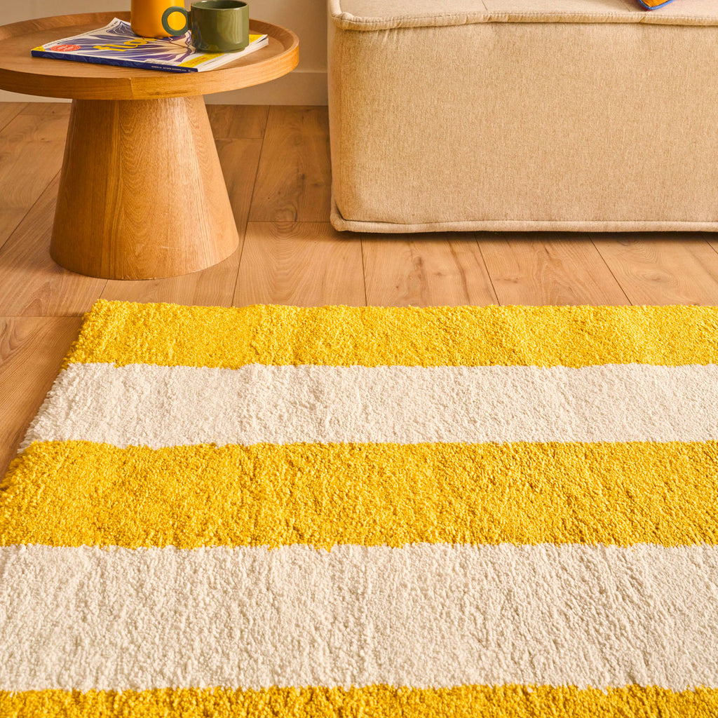 Groovy - Tapis D'Intérieur - Polypropylène - Jaune