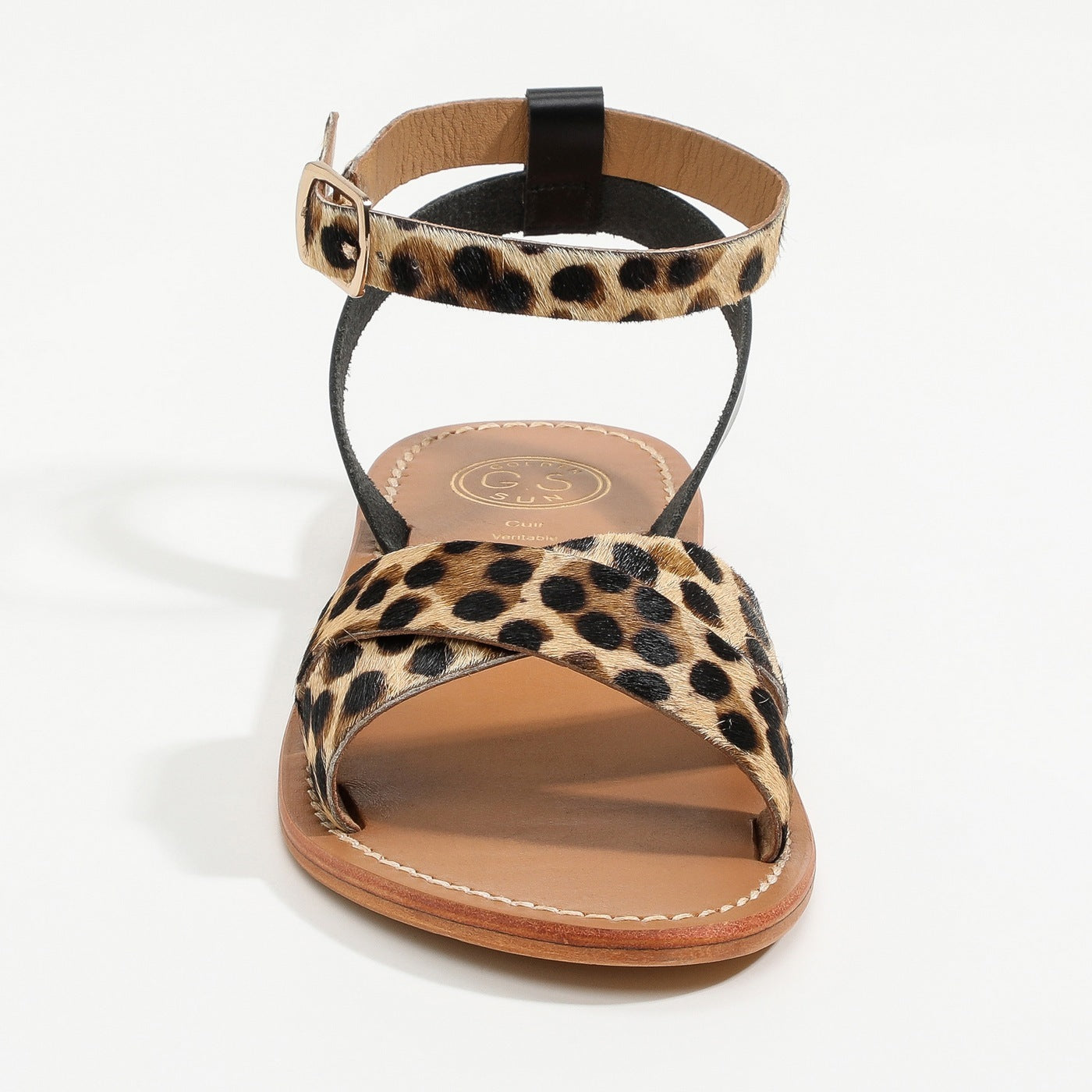 Sandales Amapola - Noir & Léopard