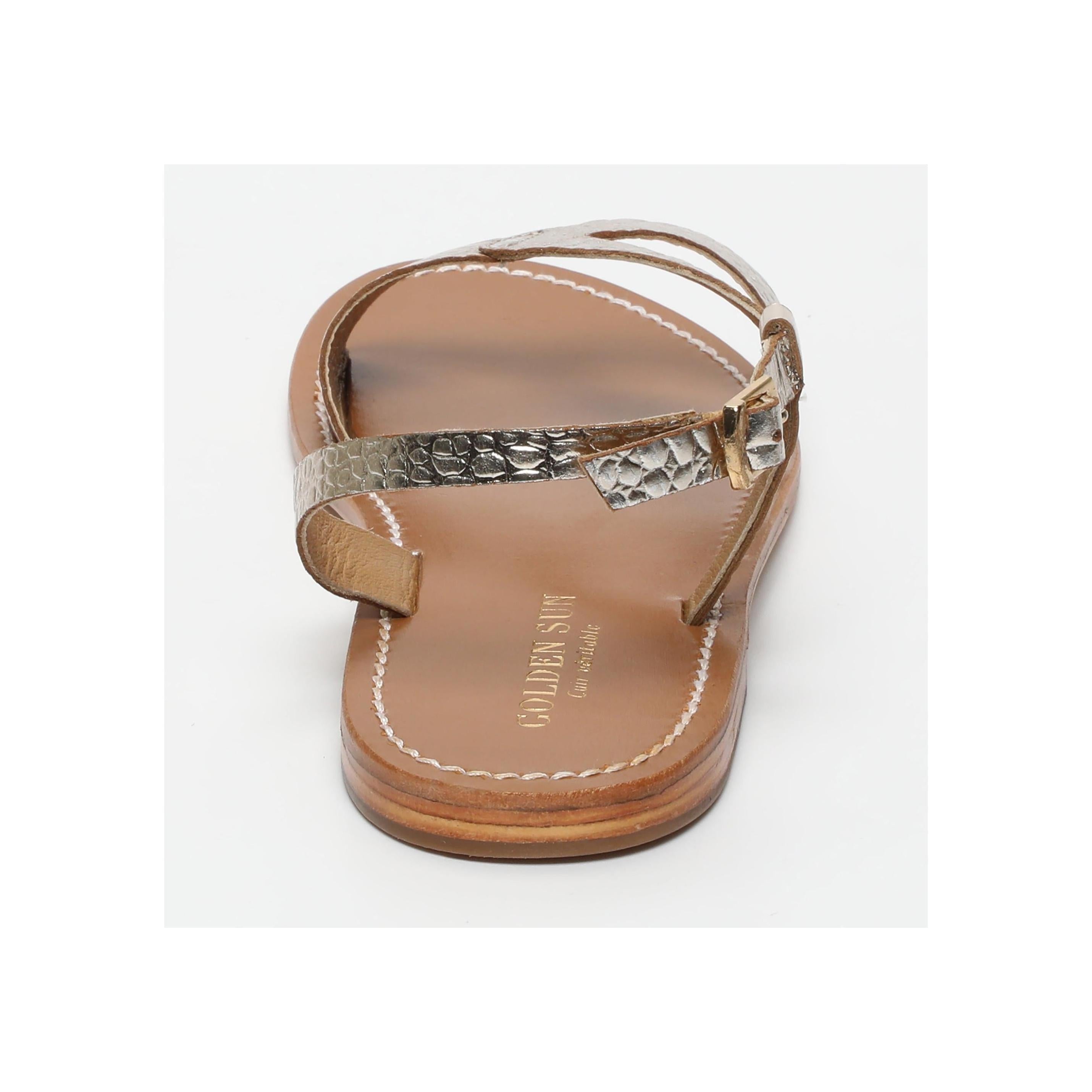 Sandales Timo - Or Croco Clair
