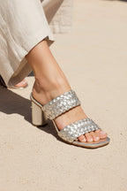 Sandales A Talons Lila - Or
