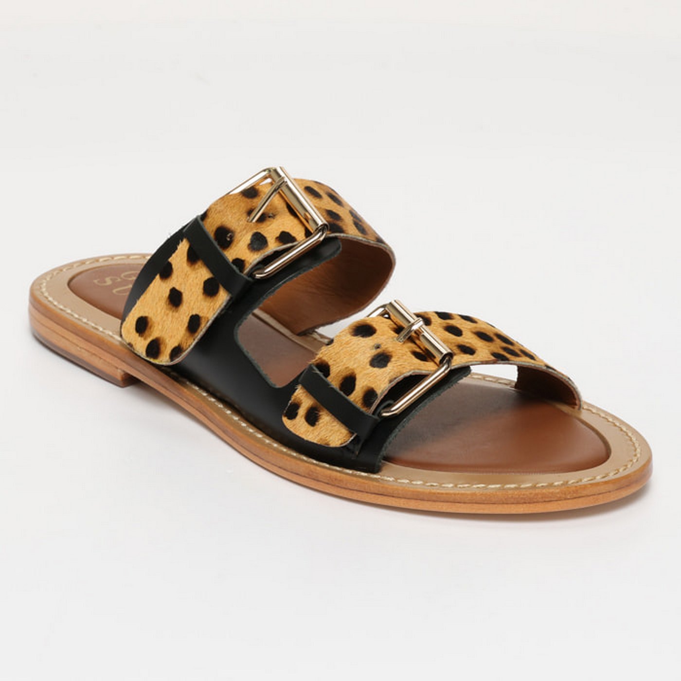 Sandales Zyra - Noir & Léopard