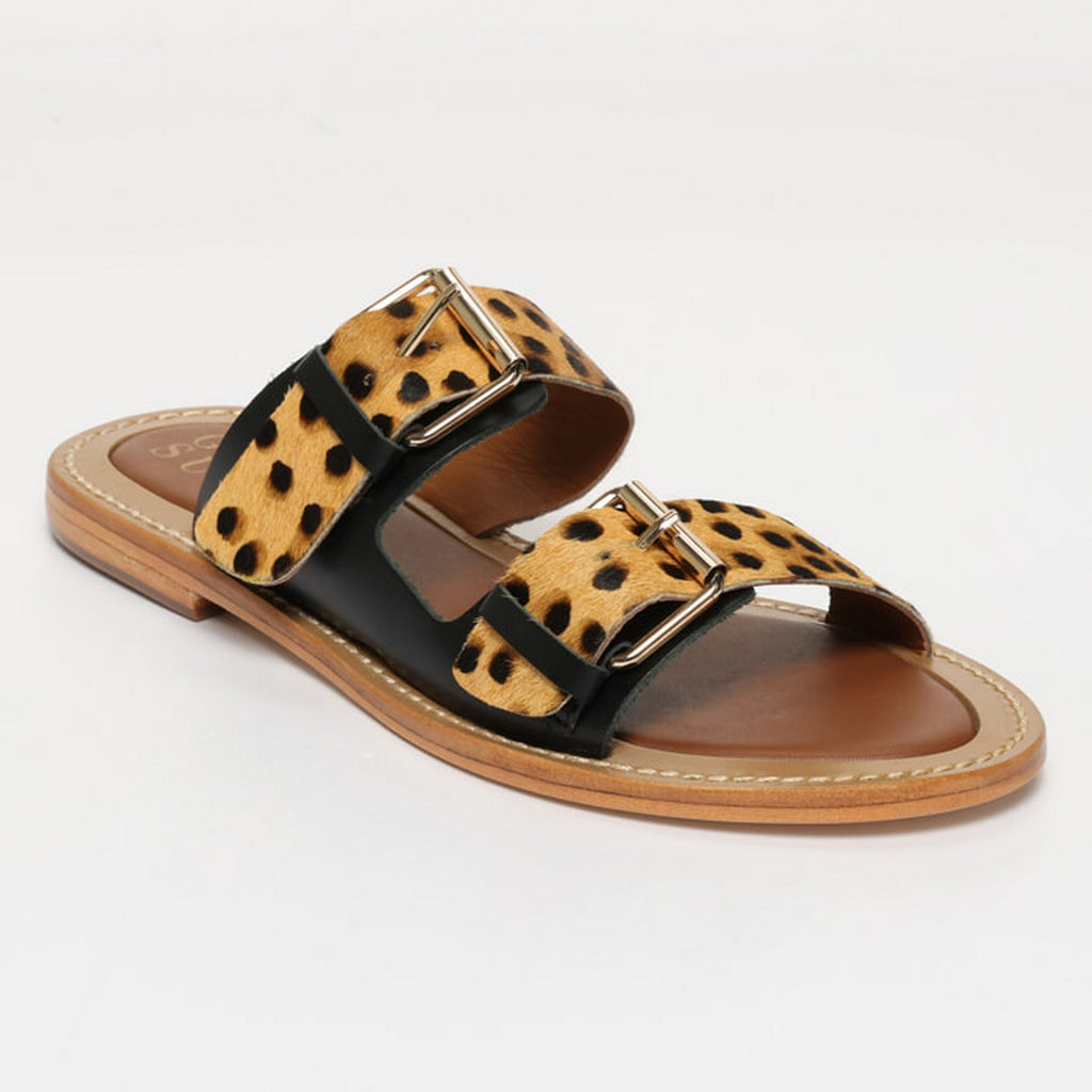 Sandales Zyra - Noir & Léopard
