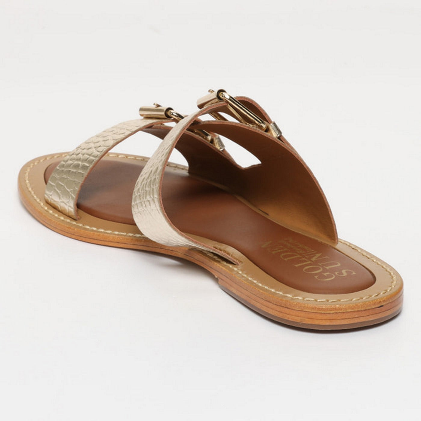 Sandales Zyra - Clair Doré Croco