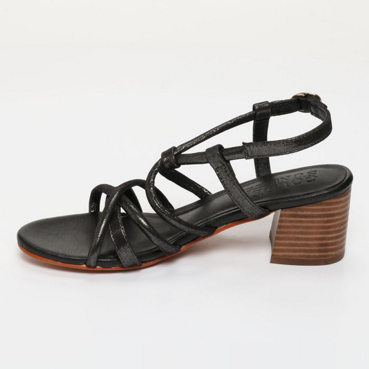 Sandales A Talons Hyams - Noir Scintillant