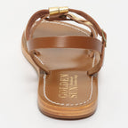 Sandales Kyseli - Camel & Foncé Doré