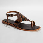 Sandales Mar - Marron Serpent