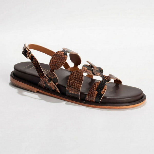 Sandales Canela - Marron Serpent