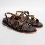 Sandales Canela - Marron Serpent