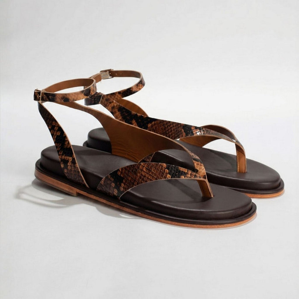 Sandales Trebol - Marron Serpent