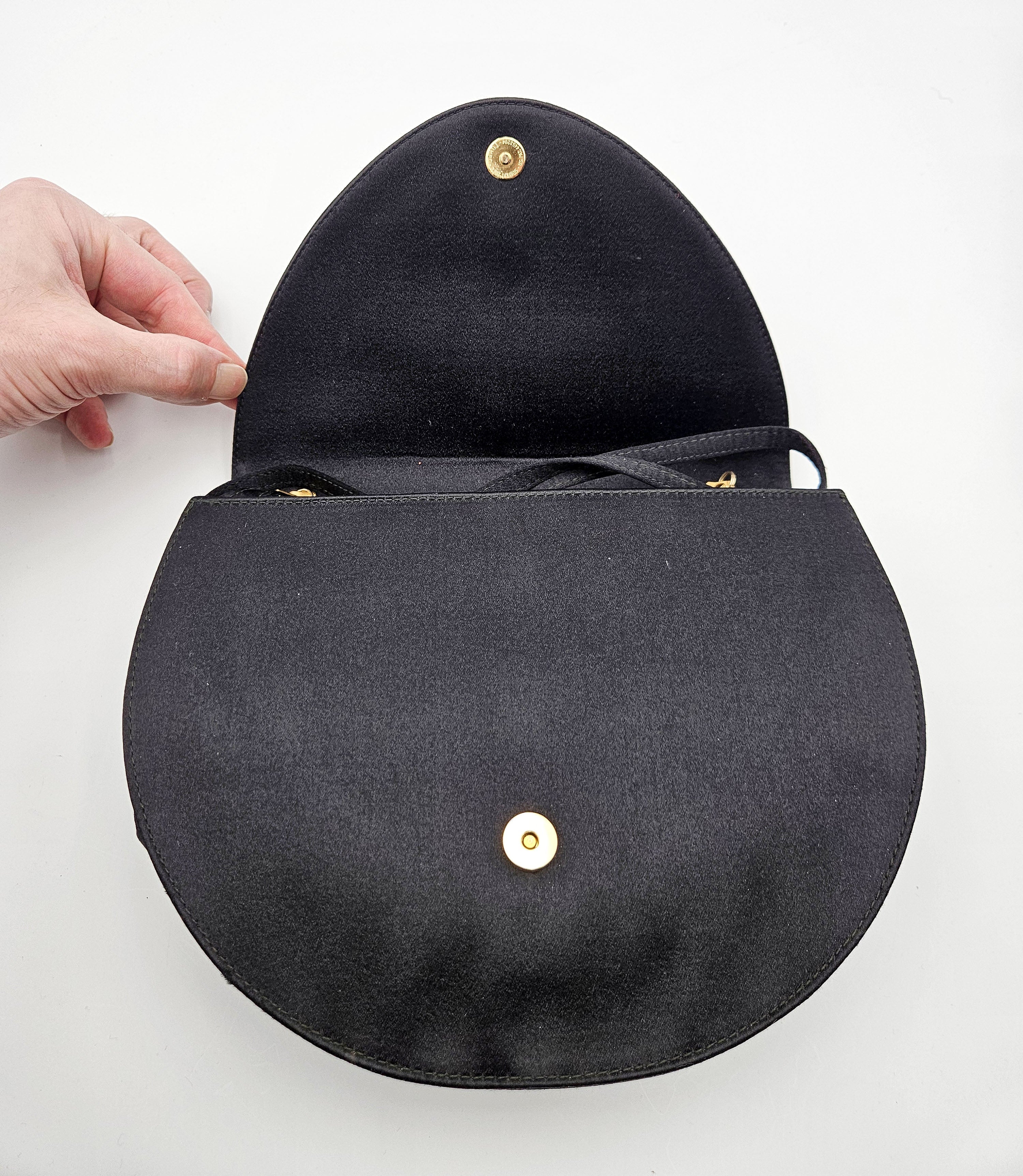 Sac Vintage Satin Noir