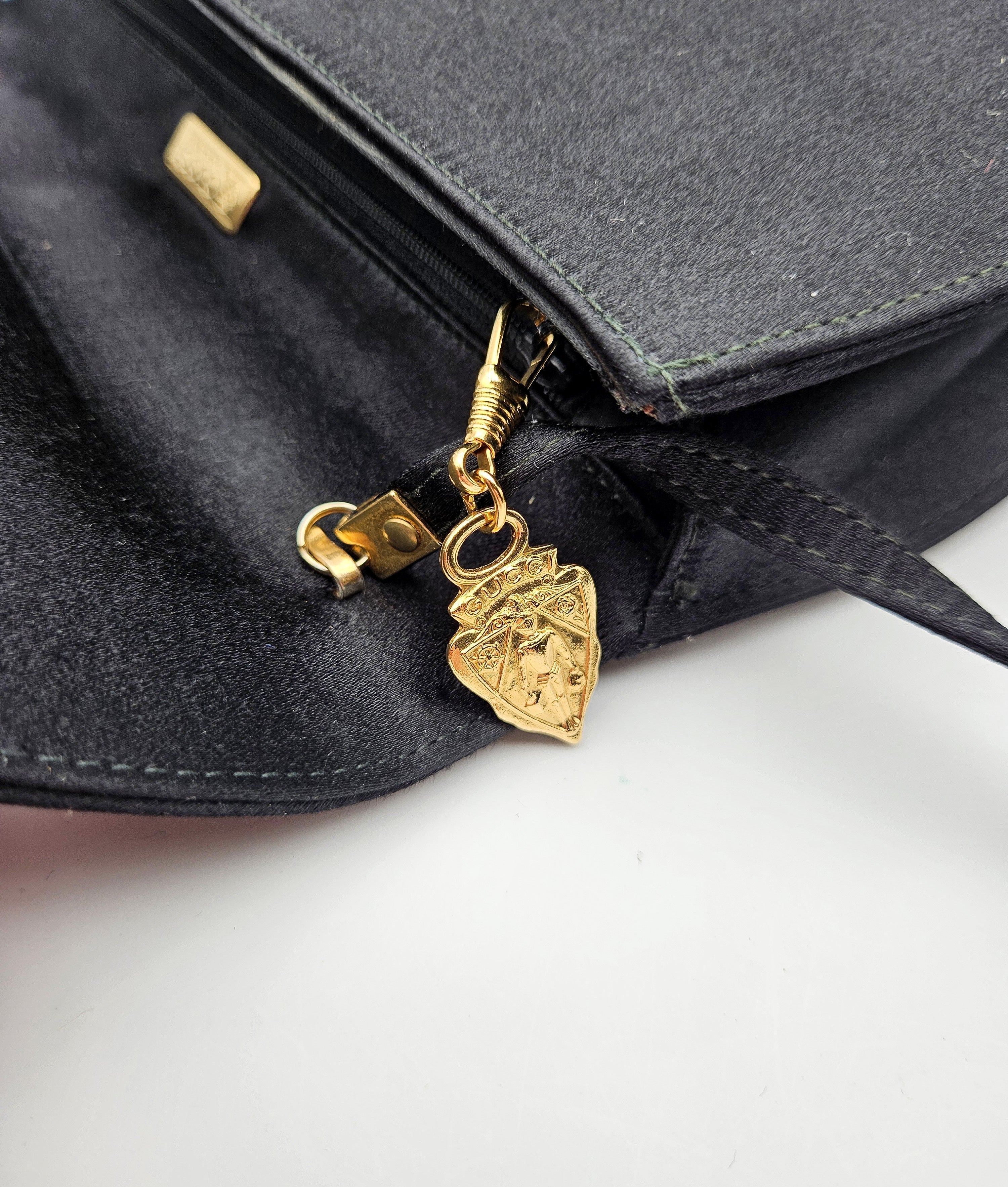 Sac Vintage Satin Noir
