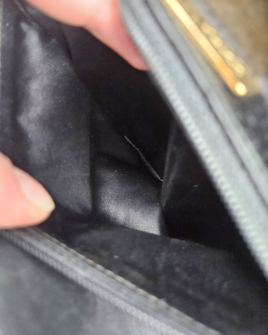 Sac Vintage Satin Noir