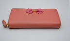 Portefeuille Gucci Cuir Rose Avec Nœud Gg