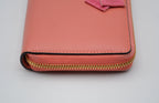 Portefeuille Gucci Cuir Rose Avec Nœud Gg