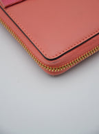 Portefeuille Gucci Cuir Rose Avec Nœud Gg