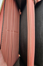 Portefeuille Gucci Cuir Rose Avec Nœud Gg