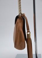 Pochette Gucci Soho En Cuir Grainé Beige
