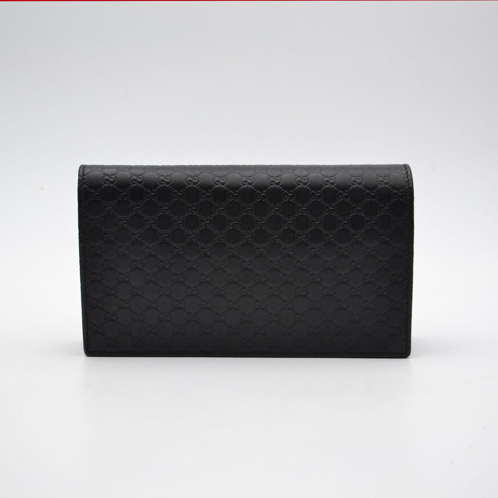 Gucci Wallet On Chain Microguccissima Noir