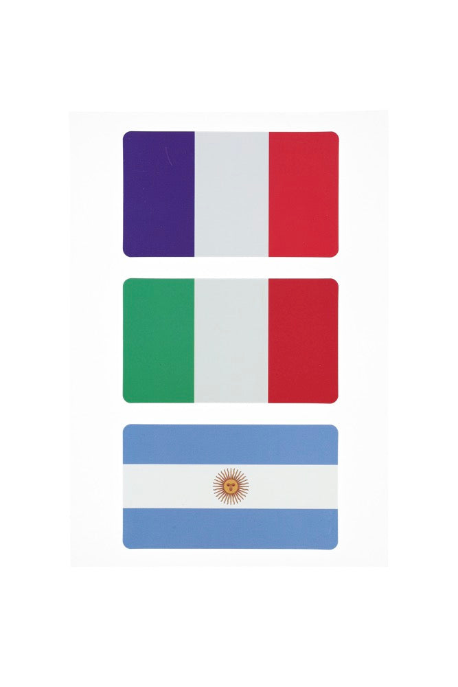 Planche De 12 Stickers - Flags