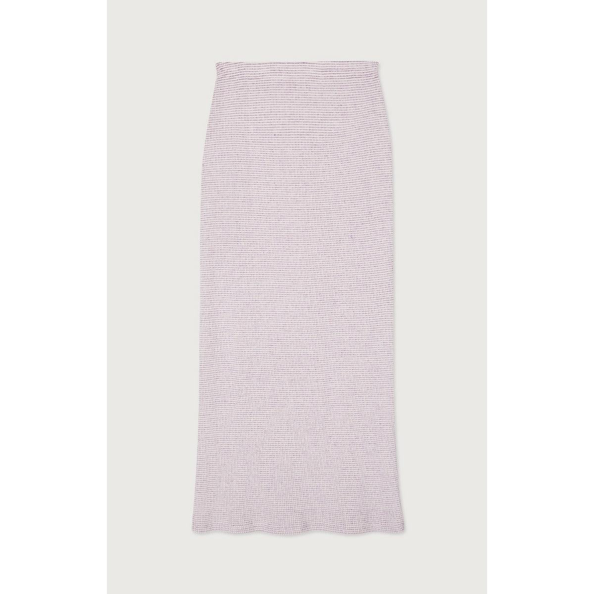 Jupe Longue Droite - Carreaux Ultra Violet - Femme
