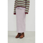 Jupe Longue Droite - Carreaux Ultra Violet - Femme