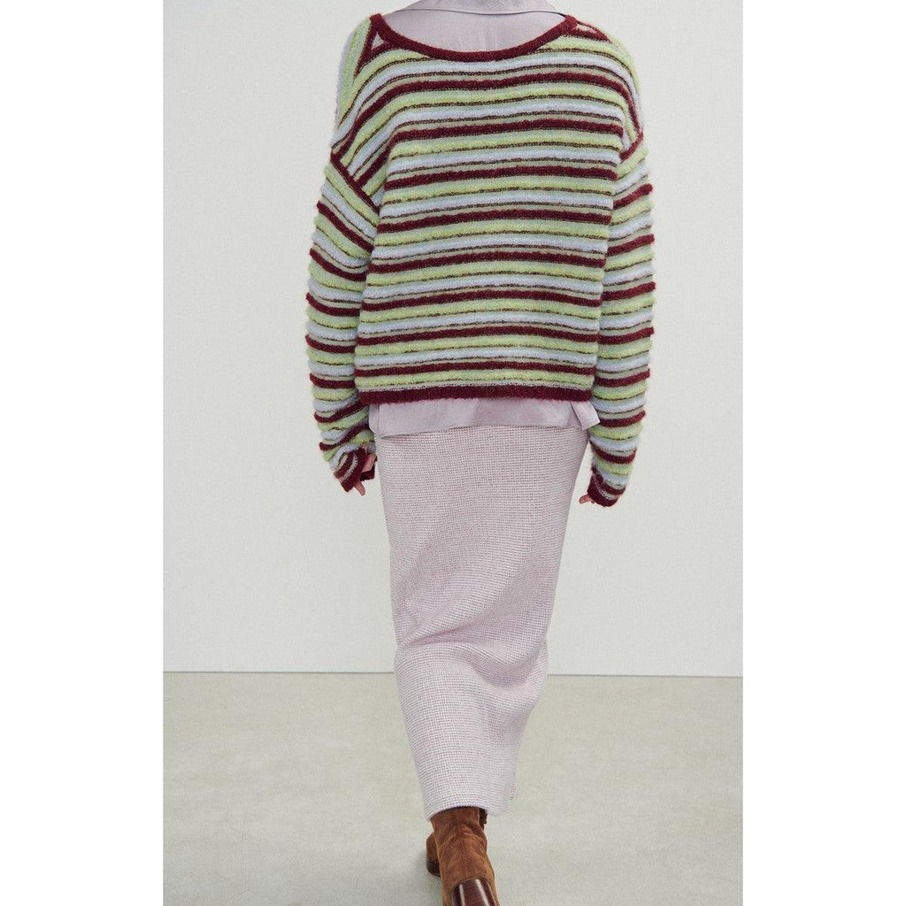 Jupe Longue Droite - Carreaux Ultra Violet - Femme