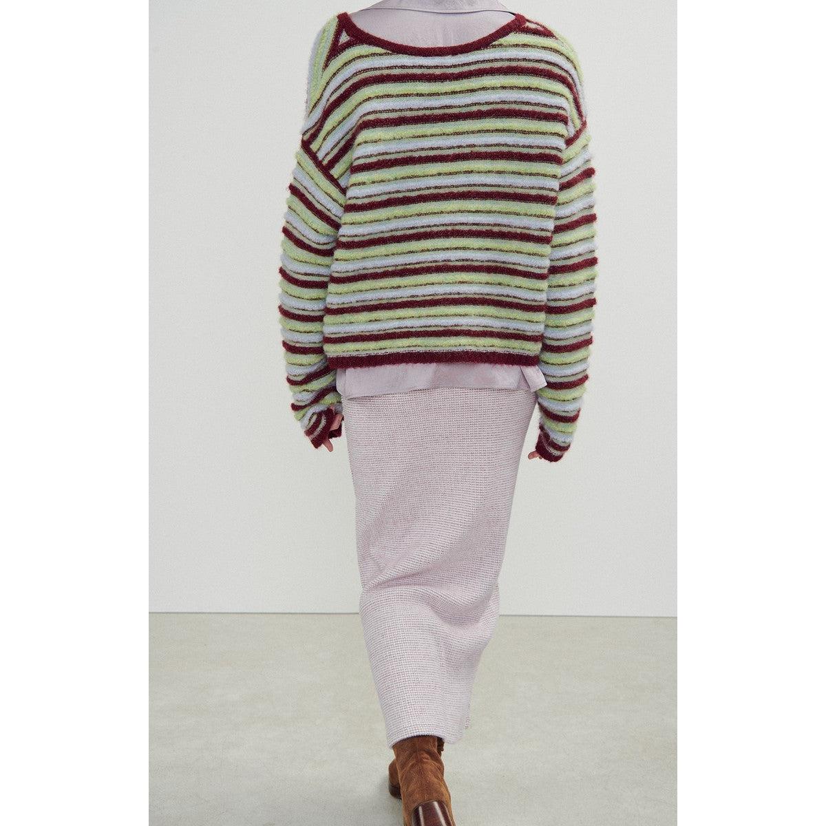 Jupe Longue Droite - Carreaux Ultra Violet - Femme
