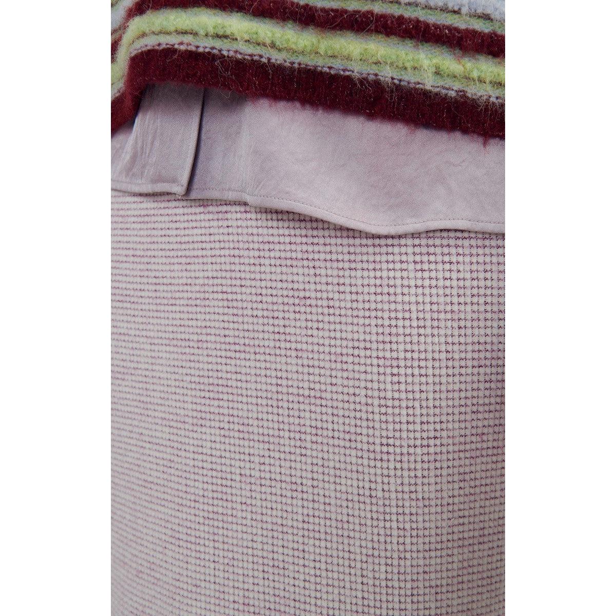Jupe Longue Droite - Carreaux Ultra Violet - Femme