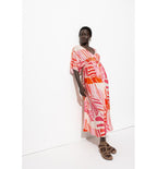 Robe Longue Imprimée - Multicolore Imprime