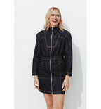 Robe Courte Denim Brut Femme - Jeans Uni Fonce