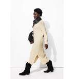 Robe-pull Côtelée Femme - Naturel Uni Clair