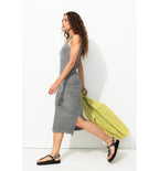 Robe-débardeur Éco-conçue - Gris Uni Fonce