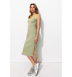Robe-débardeur Rayée Femme - Multicolore Raye
