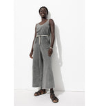 Combinaison-pantalon en Jersey - Noir Uni Fonce