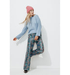 Pantalon Large à Paillettes - Multicolore Imprime