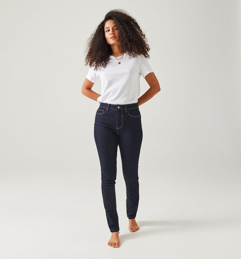 Gaspard Jean Skinny Femme - Jeans Uni Fonce