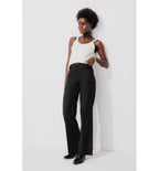 Pantalon de Tailleur Femme - Noir Uni Fonce