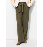 Pantalon Large Version Longue - Kaki Uni Fonce